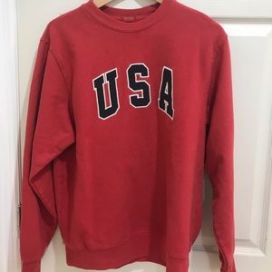 Brandy Melville/John Galt USA Red Sweatshirt
